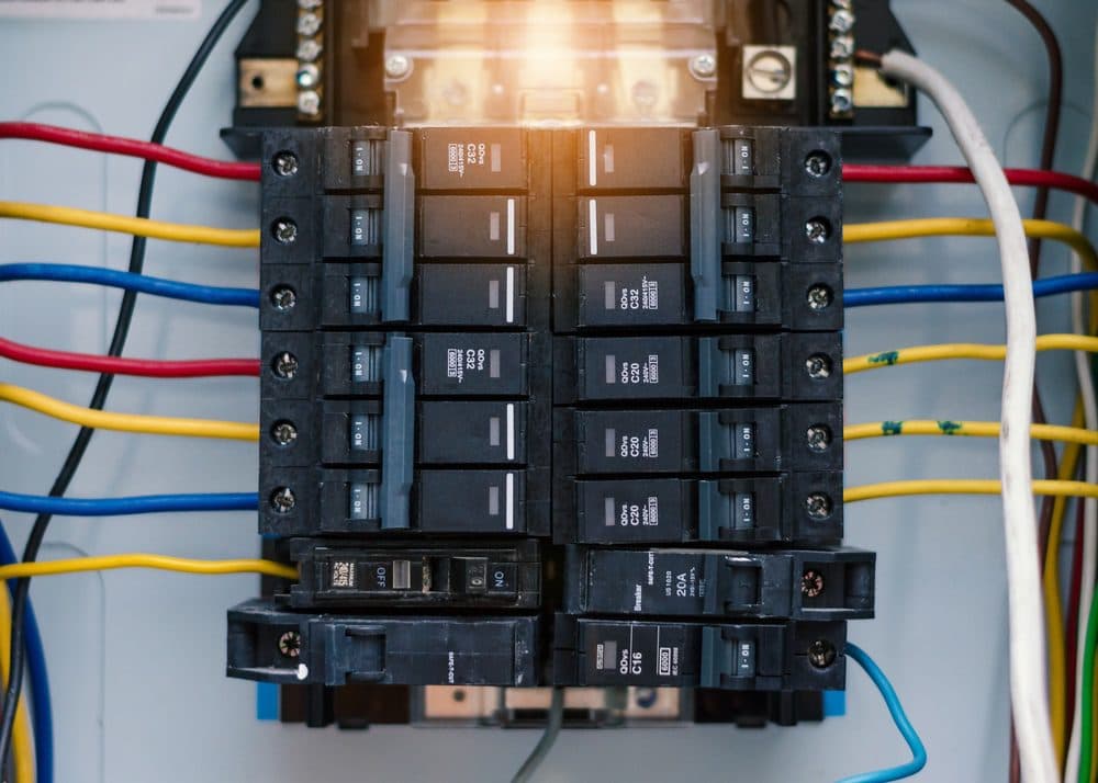 Many wires going into a whole house surge protector