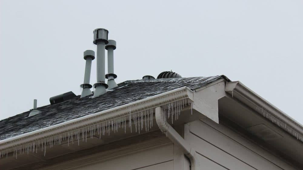 Vents on the roof top of a house